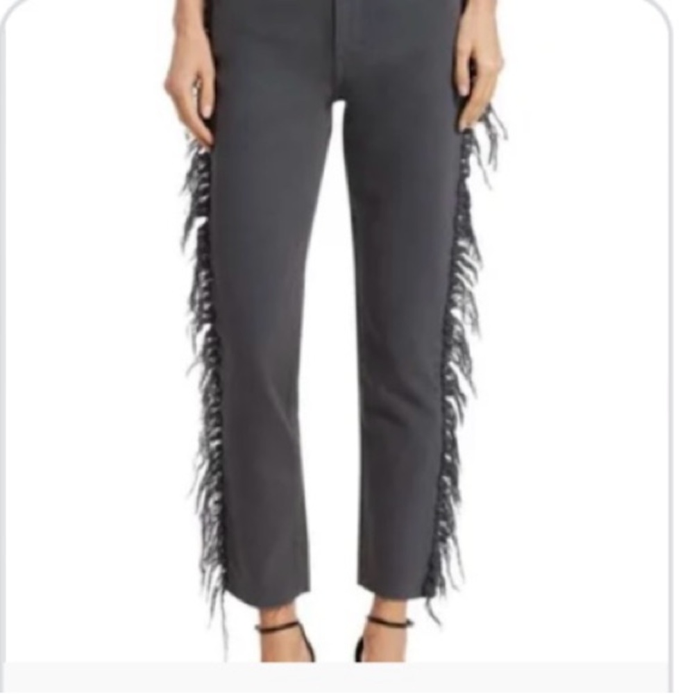 IRO movement fringe gray high rise jeans size 26